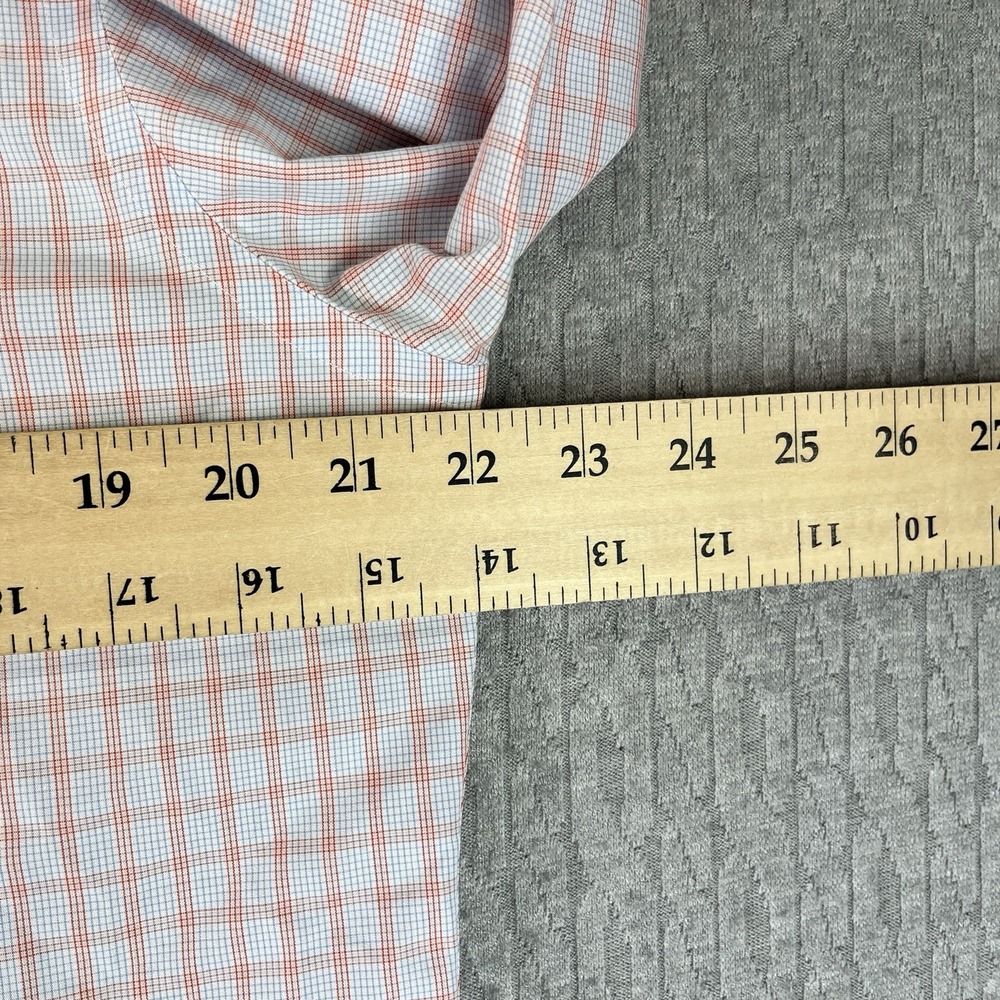 Brooks Brothers Dress Shirt Men L 16-32 Gingham Graph Check Slim Fit Cotton 346 - Picture 5 of 8